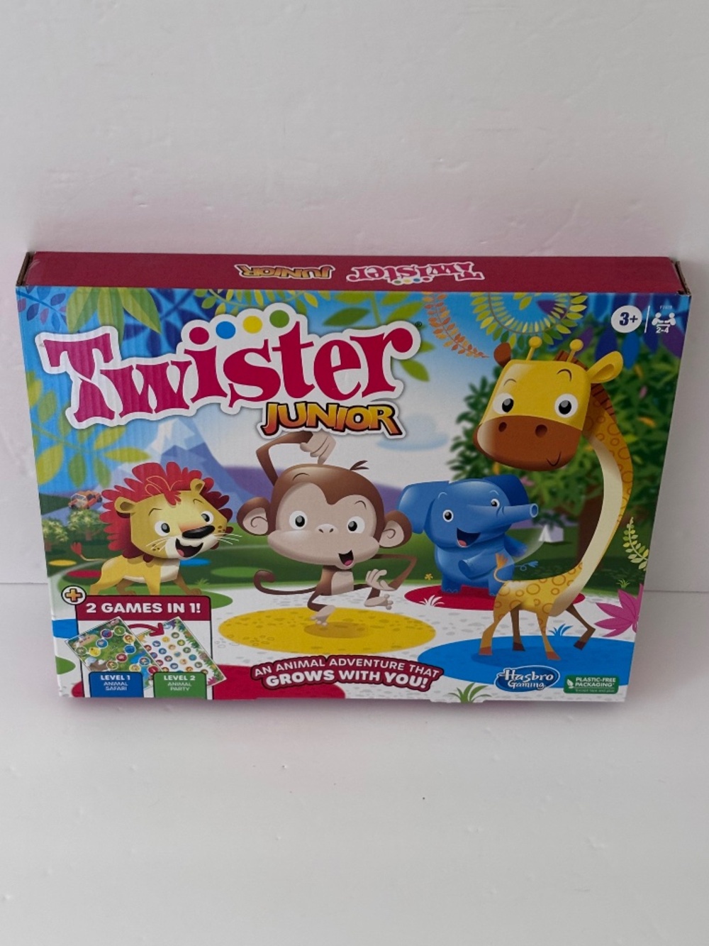 Twister Junior Hasbro Gaming Animal Theme Double-Sided Mat Game - NEW